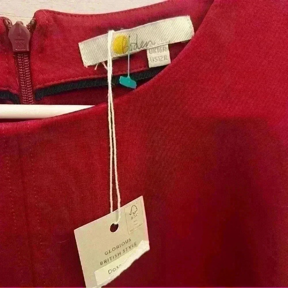 Boden Size 12 Red Dress NWT - Picture 2 of 10